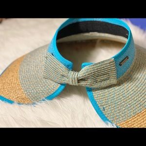 🔥SALE🔥Straw Brim Visor Hat with Pretty Bow